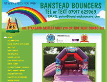 Tablet Screenshot of bansteadbouncers.com